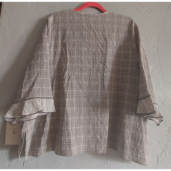 Mooonlight Tops Women Size L, Plaid,21 Inch Of Armp To Armp. - Picture 5 of 12